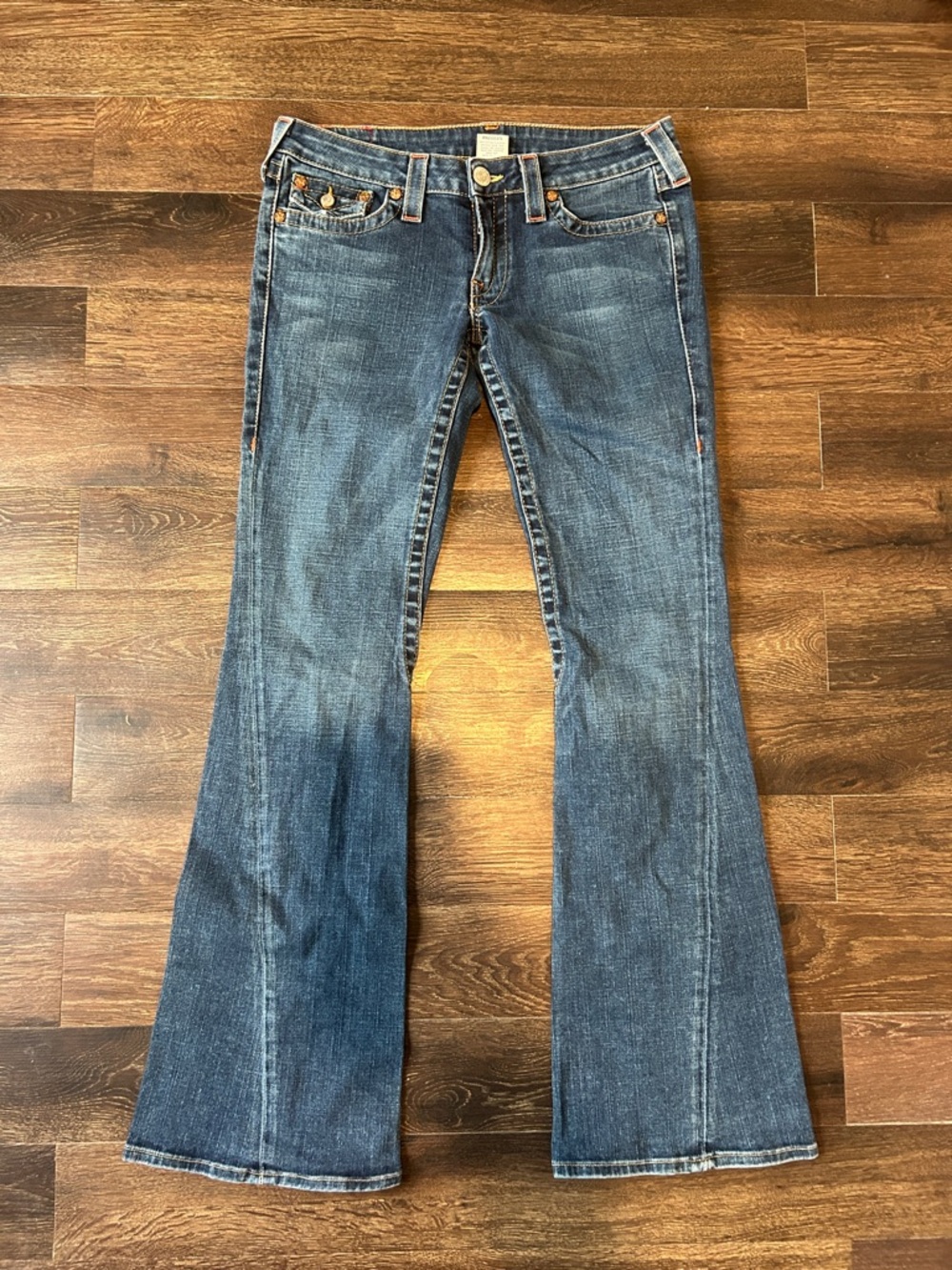 Y2K Vintage True Religion Dark Blue Flare Jeans